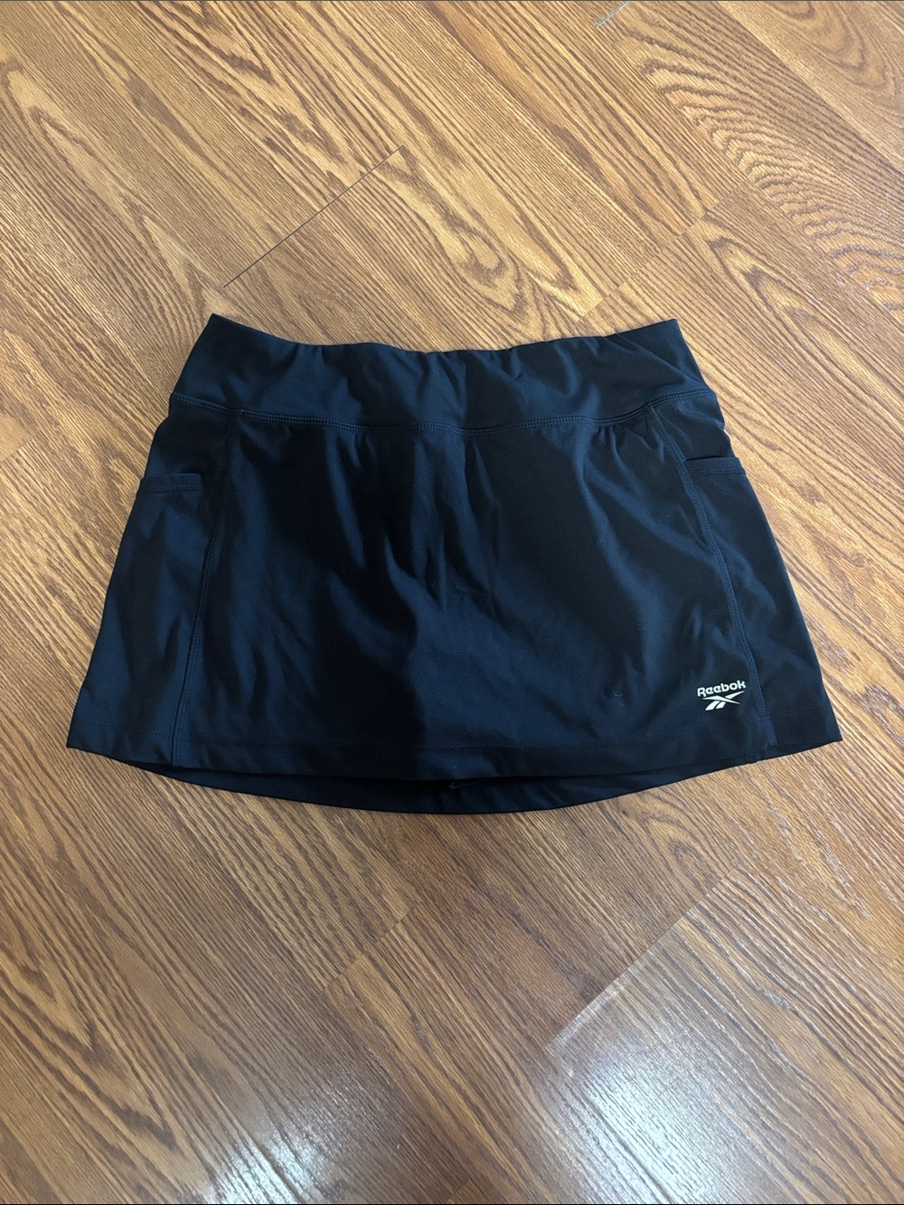 Reebok Black Performance Tennis Skort with Logo